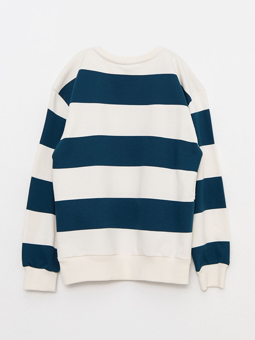 LCW Kids Crew Neck Striped Long Sleeve Girls' Sweatshirt -W2DB89Z4-LGS