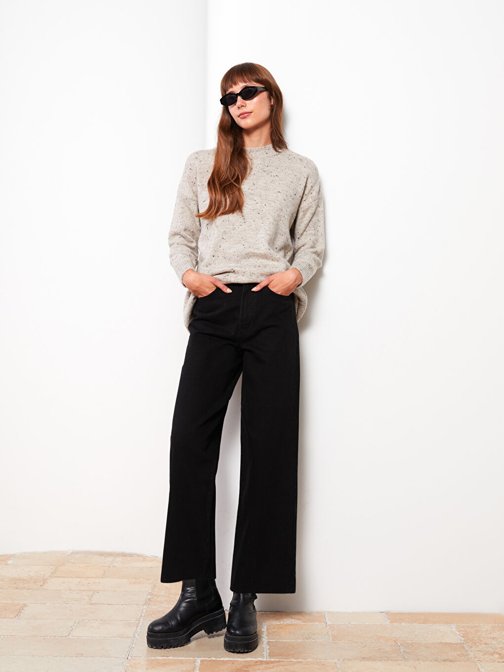 Women's Wideleg Regular Denim Trousers