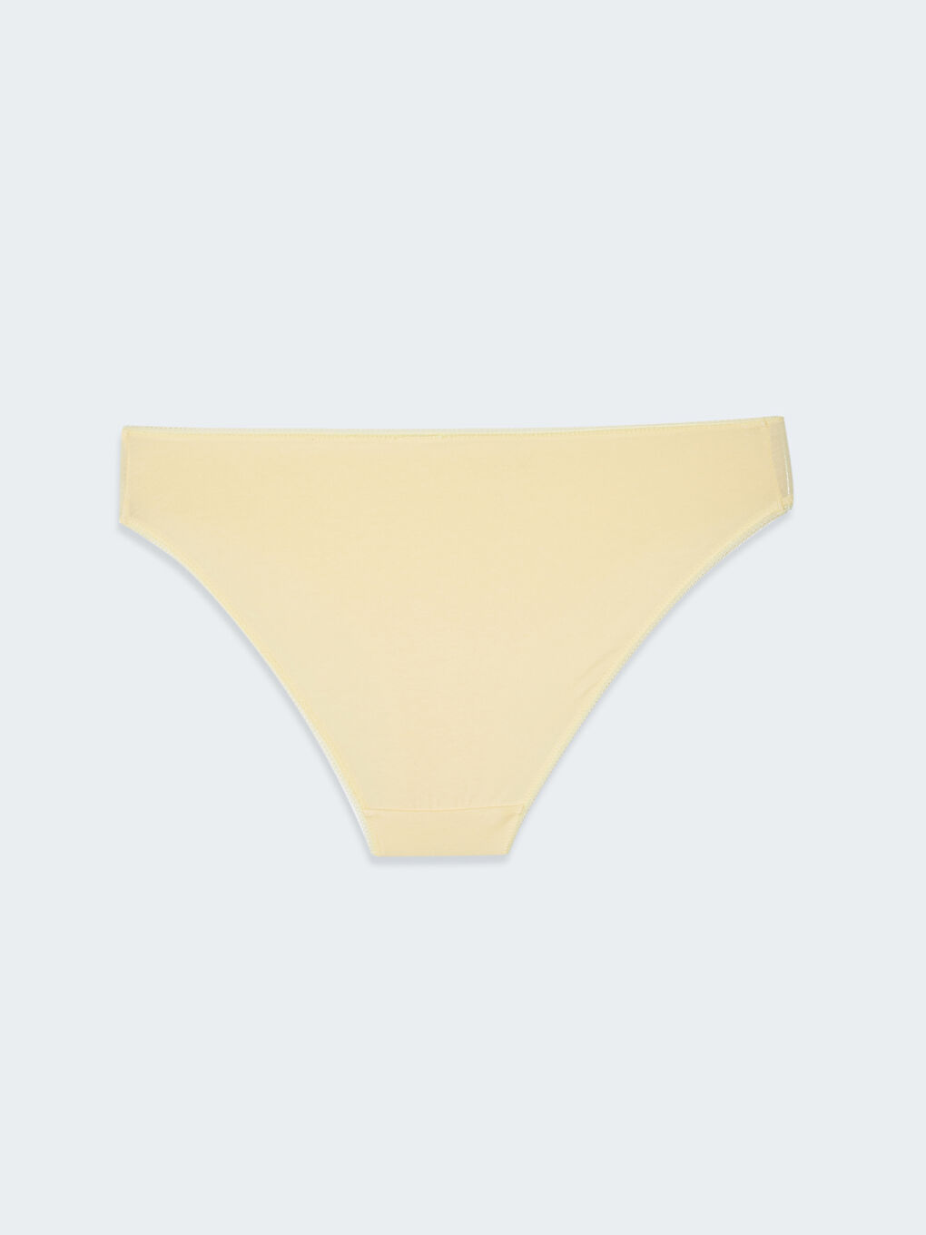 Sarı Düz Bikini Külot-1