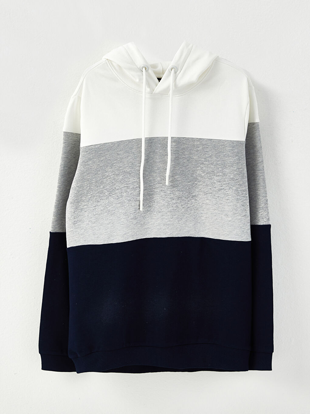 Худи Мужское Толстое С Длинным Рукавом И Цветными Блоками-5