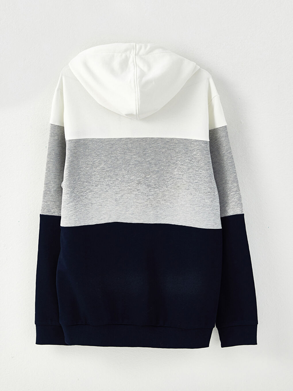 Худи Мужское Толстое С Длинным Рукавом И Цветными Блоками-6