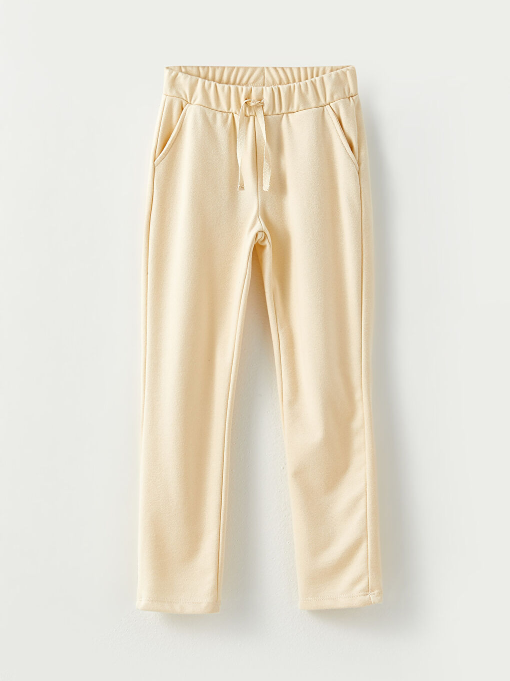 بنطلون رياضي بسيط بخصر مرن للبنات