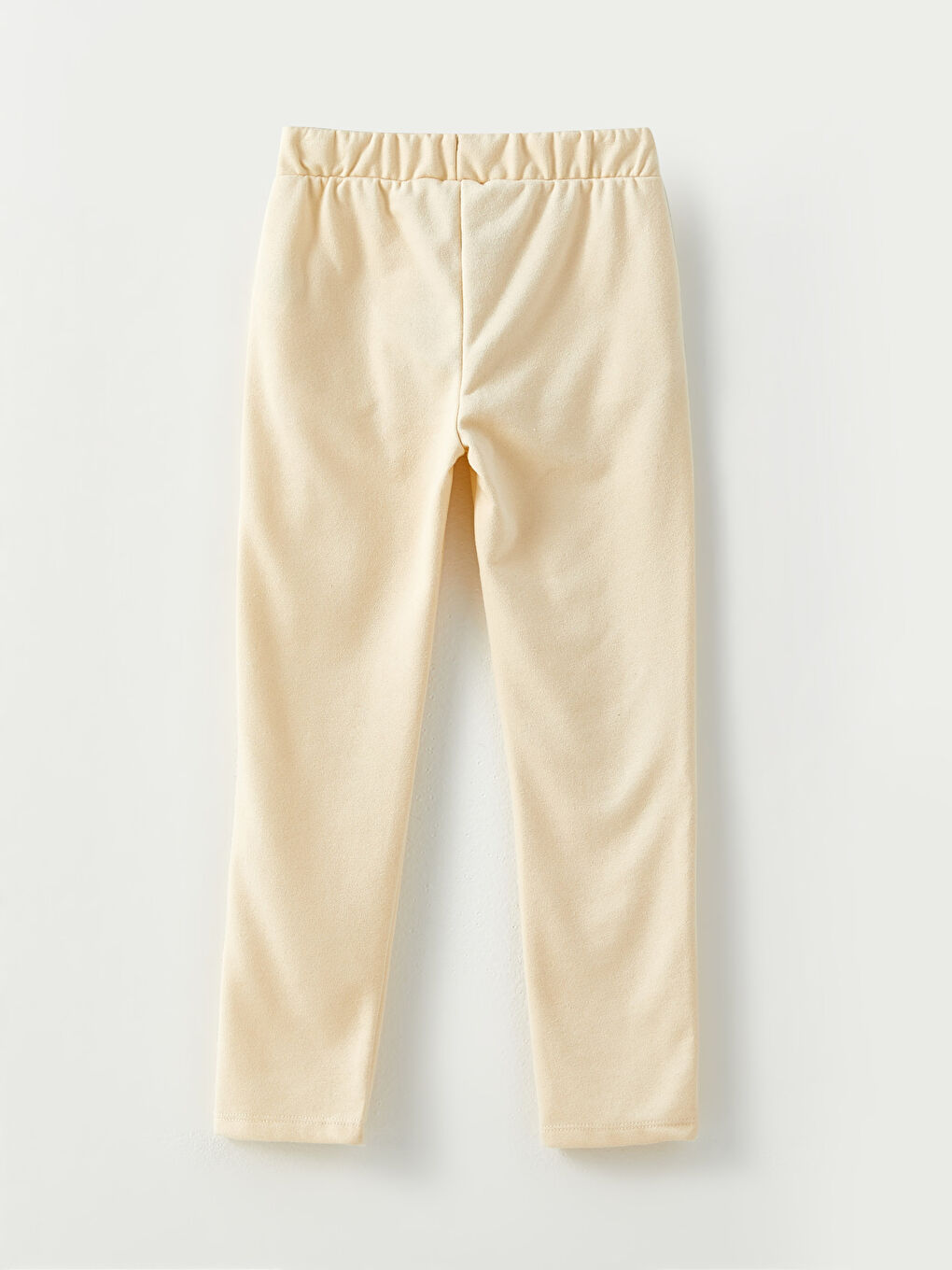 بنطلون رياضي بسيط بخصر مرن للبنات-1