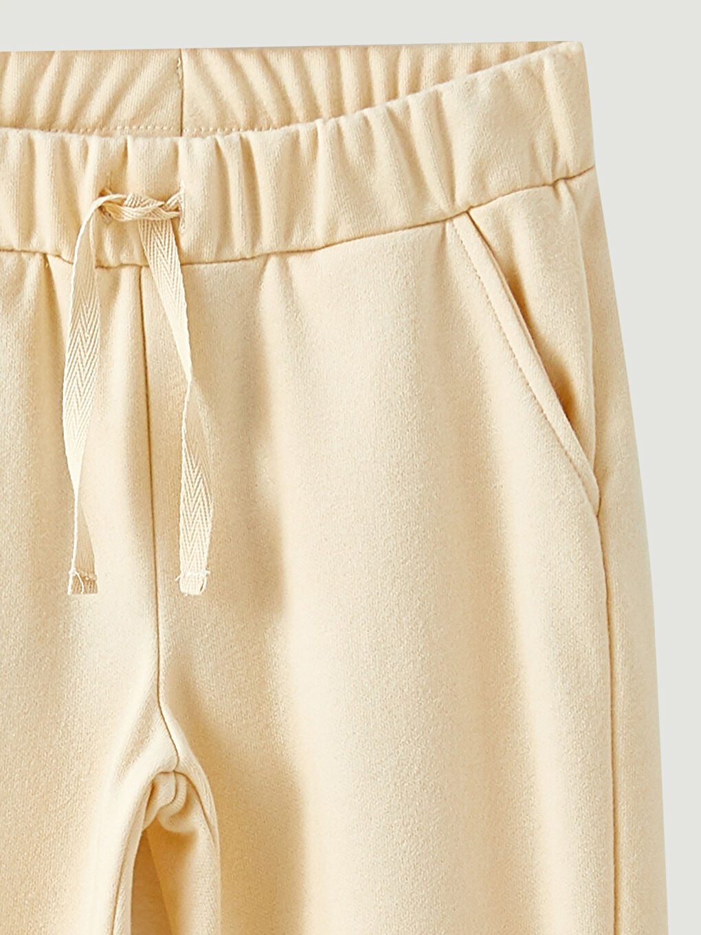 بنطلون رياضي بسيط بخصر مرن للبنات-2