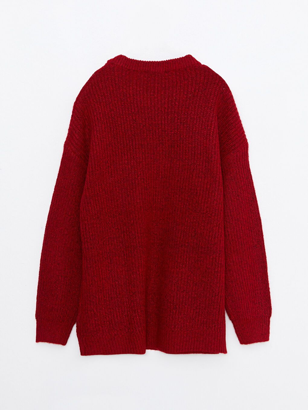 Светр трикотажний для вагітних з круглим вирізом горловини, звичайною посадкою та довгим рукавом-6