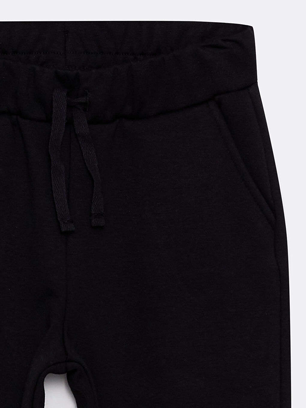 بنطلون رياضي بسيط بخصر مرن للبنات-2