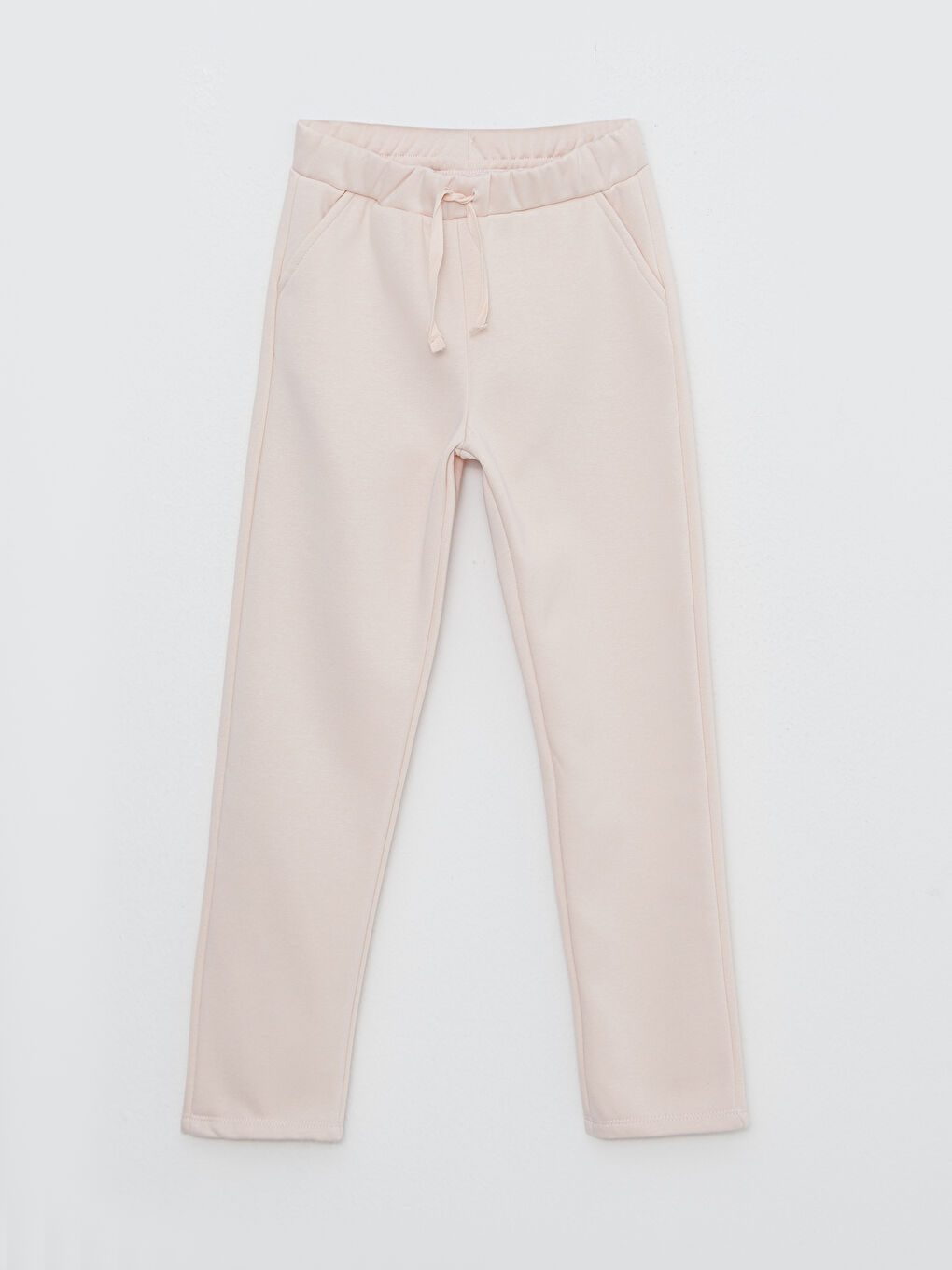 بنطلون رياضي بسيط بخصر مرن للبنات