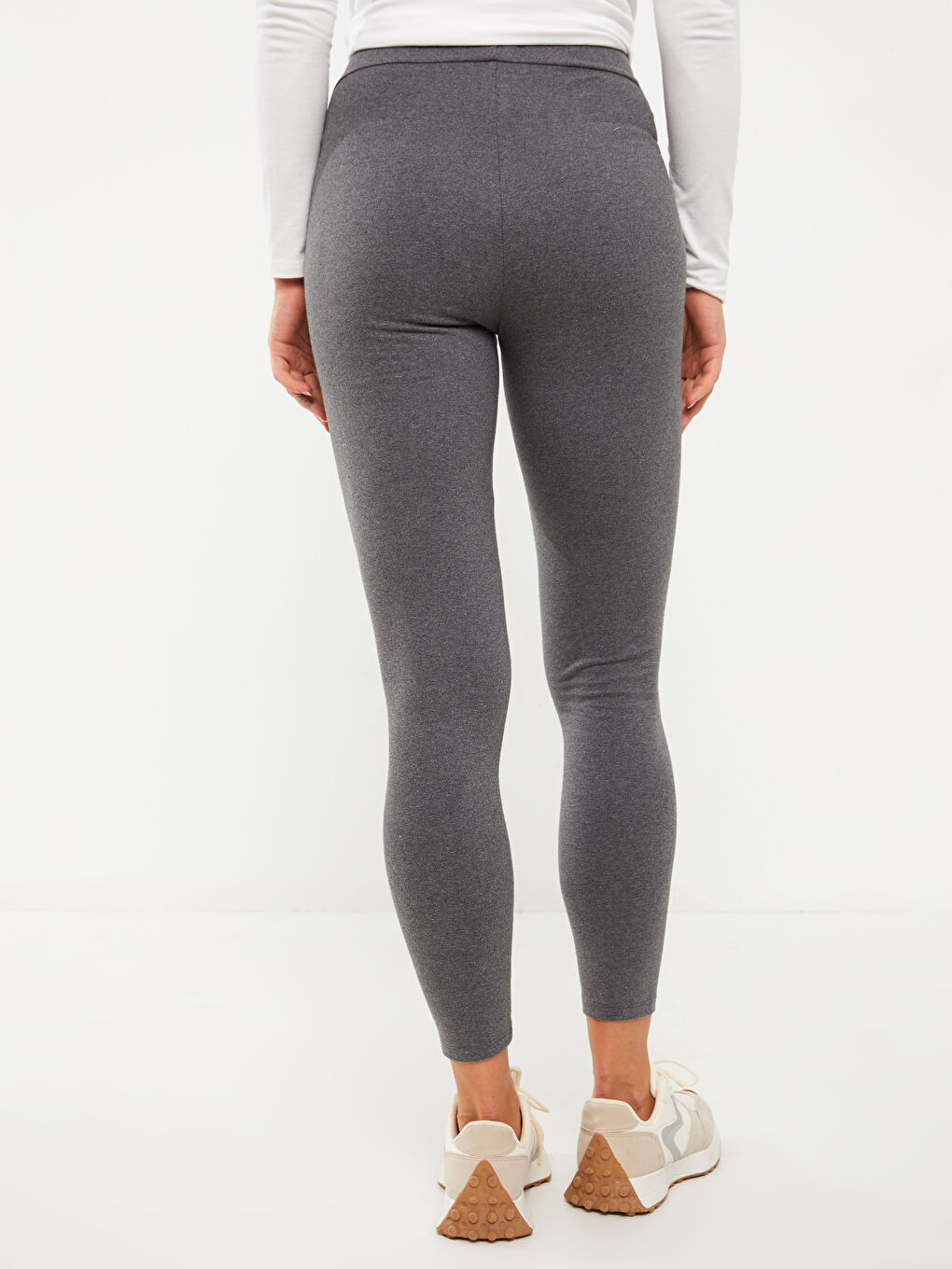 Colanți de Maternitate Simpli cu Bandă pe Burtă-3