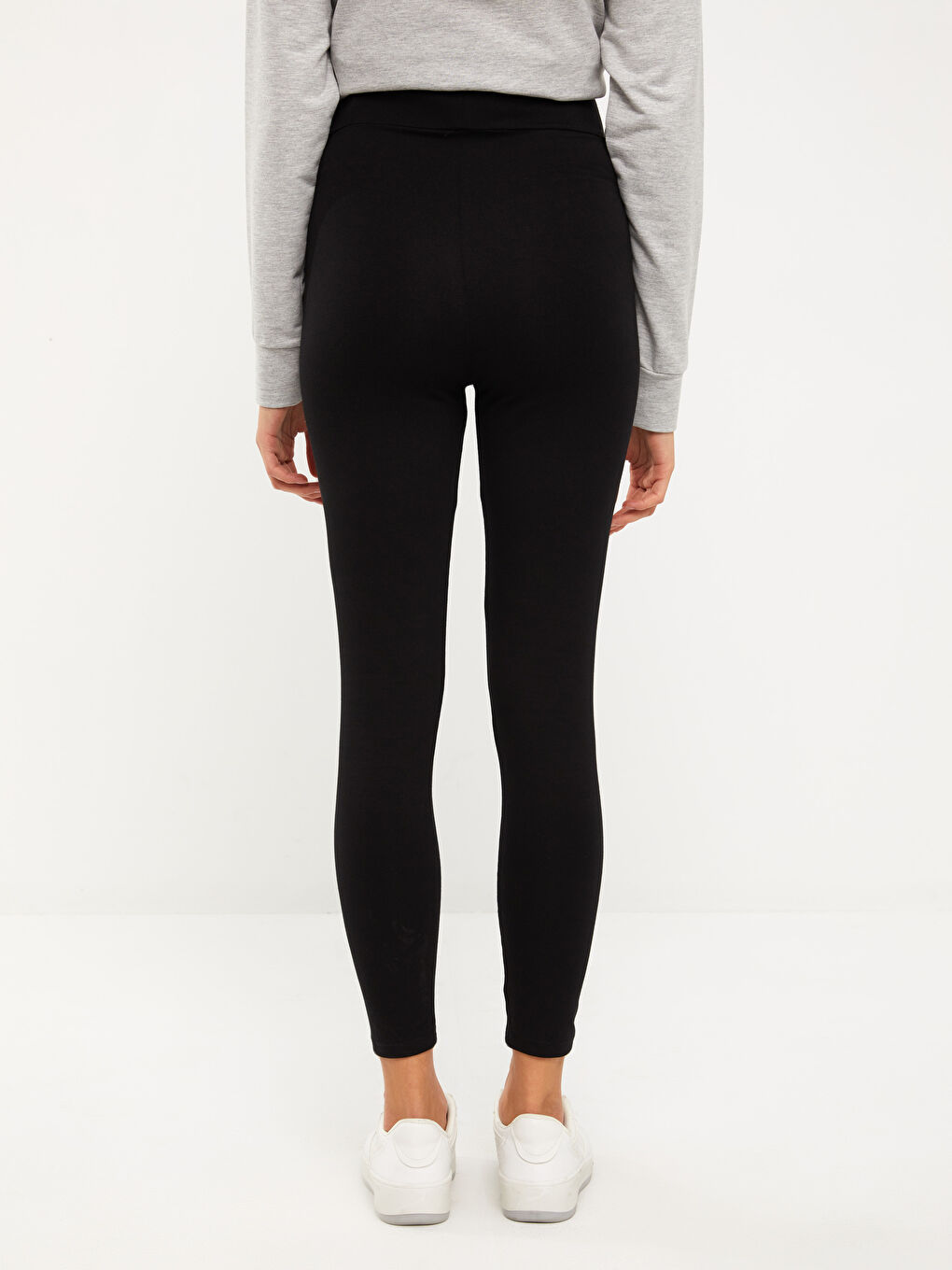 Colanți de Maternitate Simpli cu Bandă pe Burtă-5