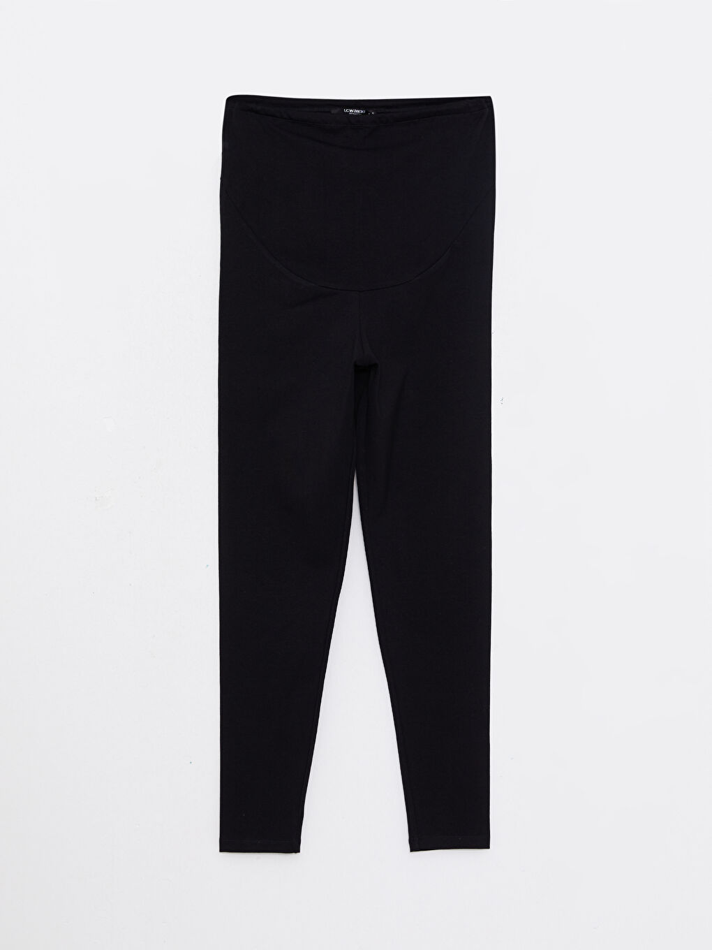 Colanți de Maternitate Simpli cu Bandă pe Burtă-6