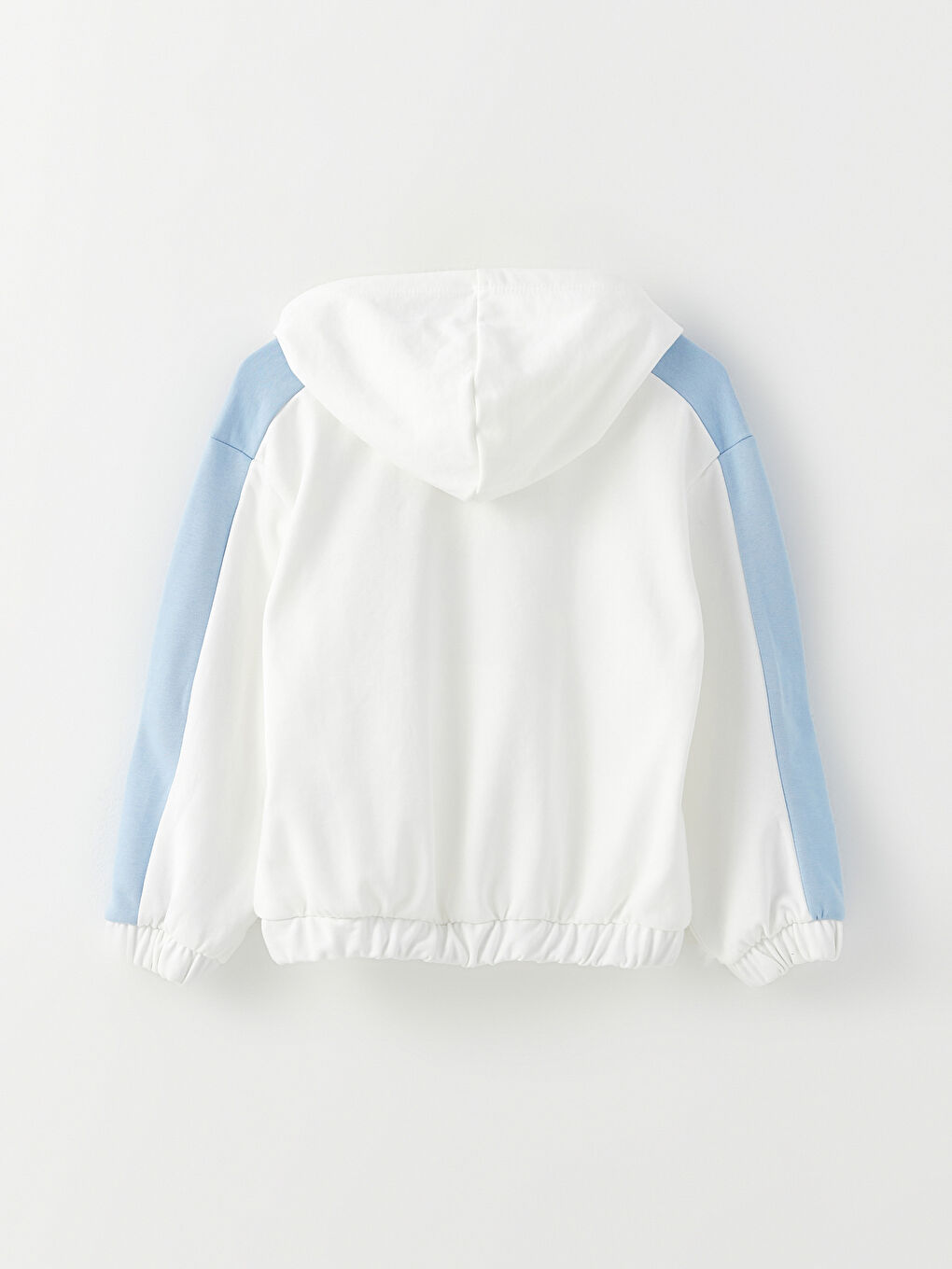 Ekru Kapüşonlu Minnie Mouse Baskılı Uzun Kollu Kız Çocuk Sweatshirt-1