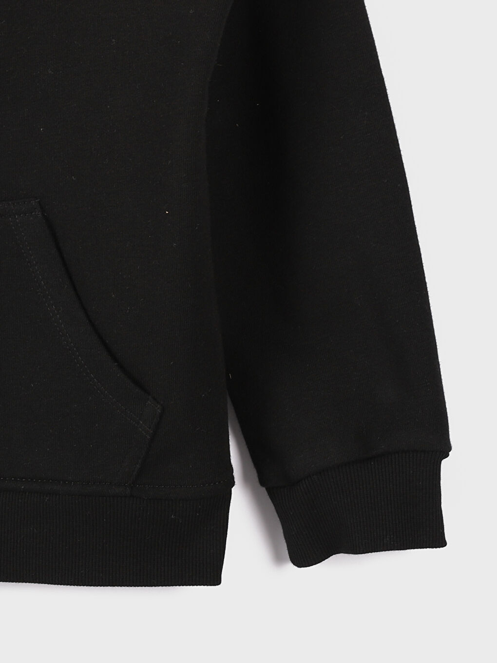 Hooded Basic Long Sleeve Girls' Zippered Sweatshirt-3