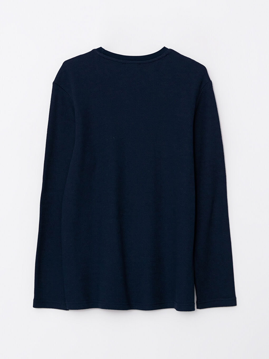 سويت شيرت كم طويل بياقة دائرية للرجال-6