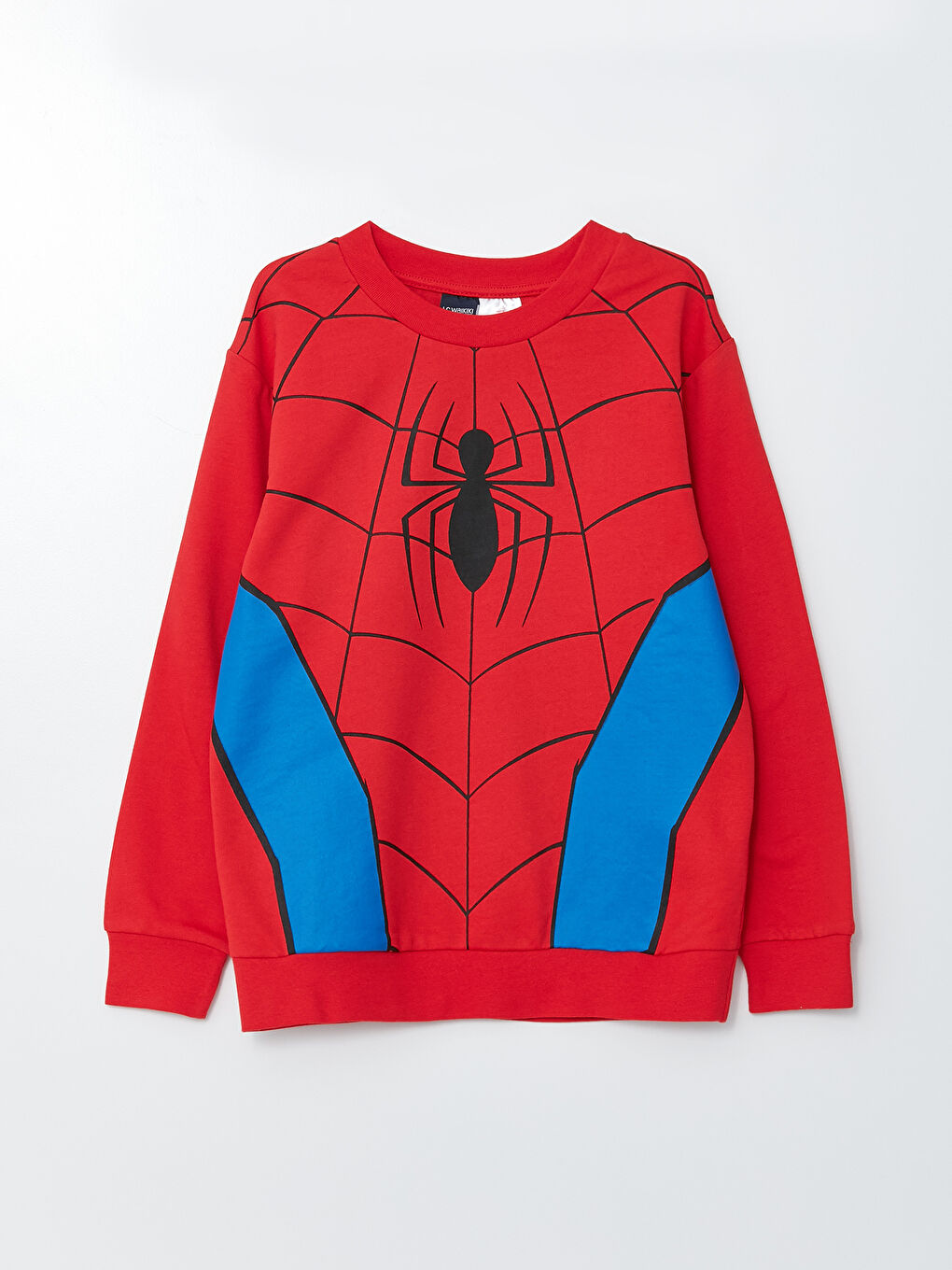 LCW Kids Kırmızı Bisiklet Yaka Spiderman Baskılı Uzun Kollu Erkek Çocuk Sweatshirt ve Eşofman Altı - 1