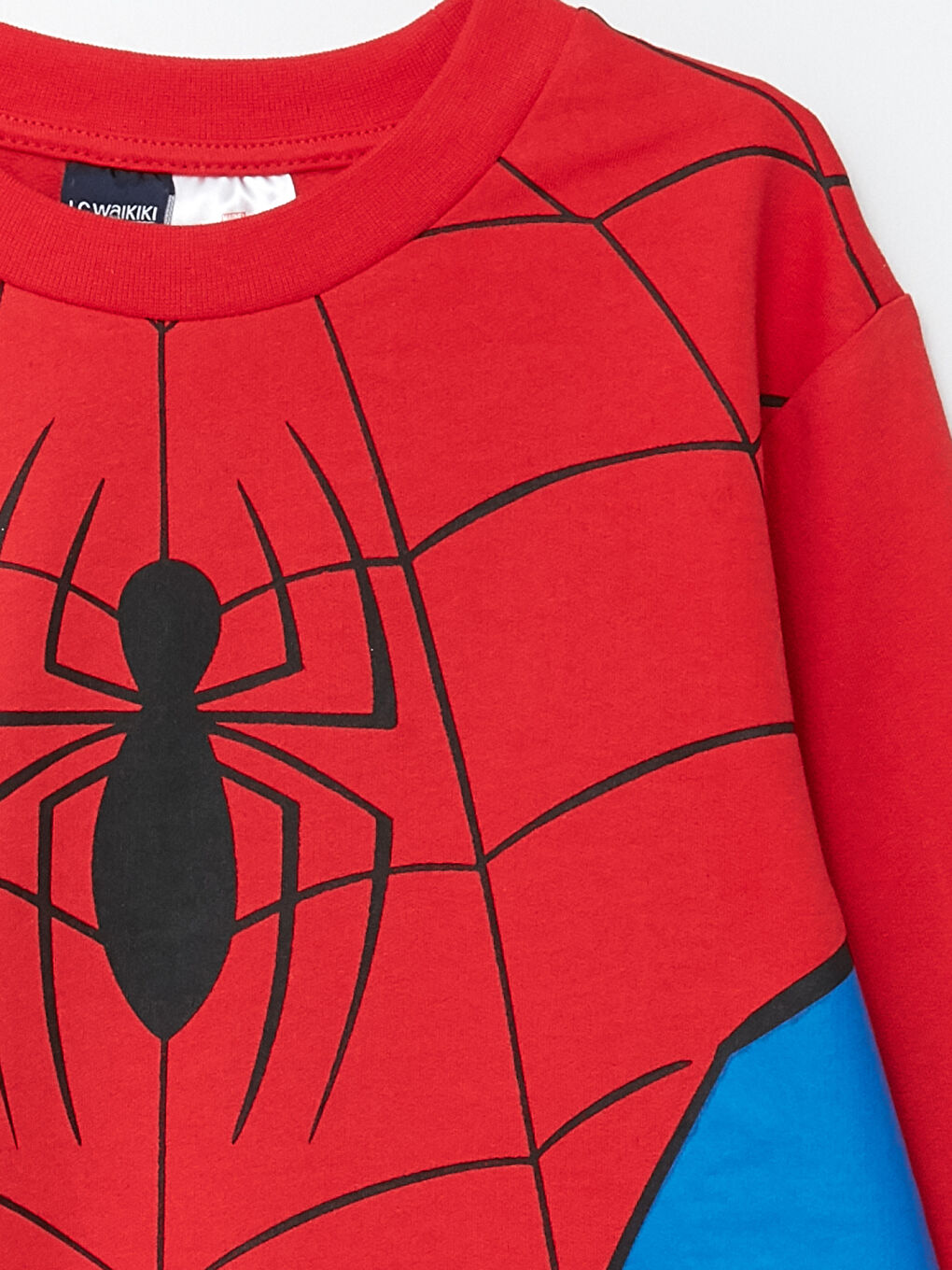 LCW Kids Kırmızı Bisiklet Yaka Spiderman Baskılı Uzun Kollu Erkek Çocuk Sweatshirt ve Eşofman Altı - 3