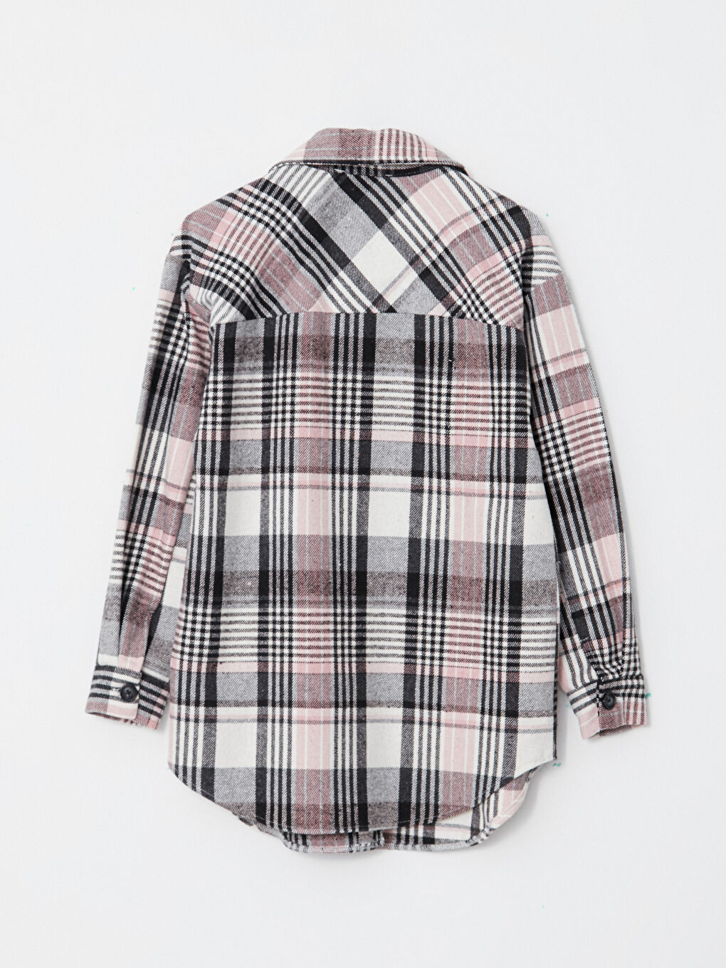 LC Waikiki Plaid Long Sleeve Flannel Maternity Shirt Jacket -W2DE55Z8-LNQ