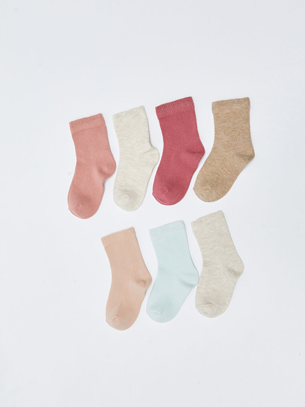 Basic Baby Girls' Ankle Socks 7 Pack-1