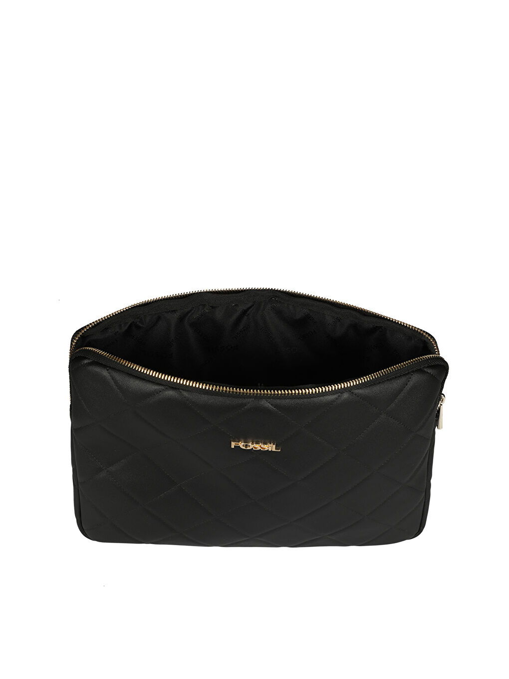 Siyah Fossil Deri Görünümlü Kadın Laptop Çantası-3