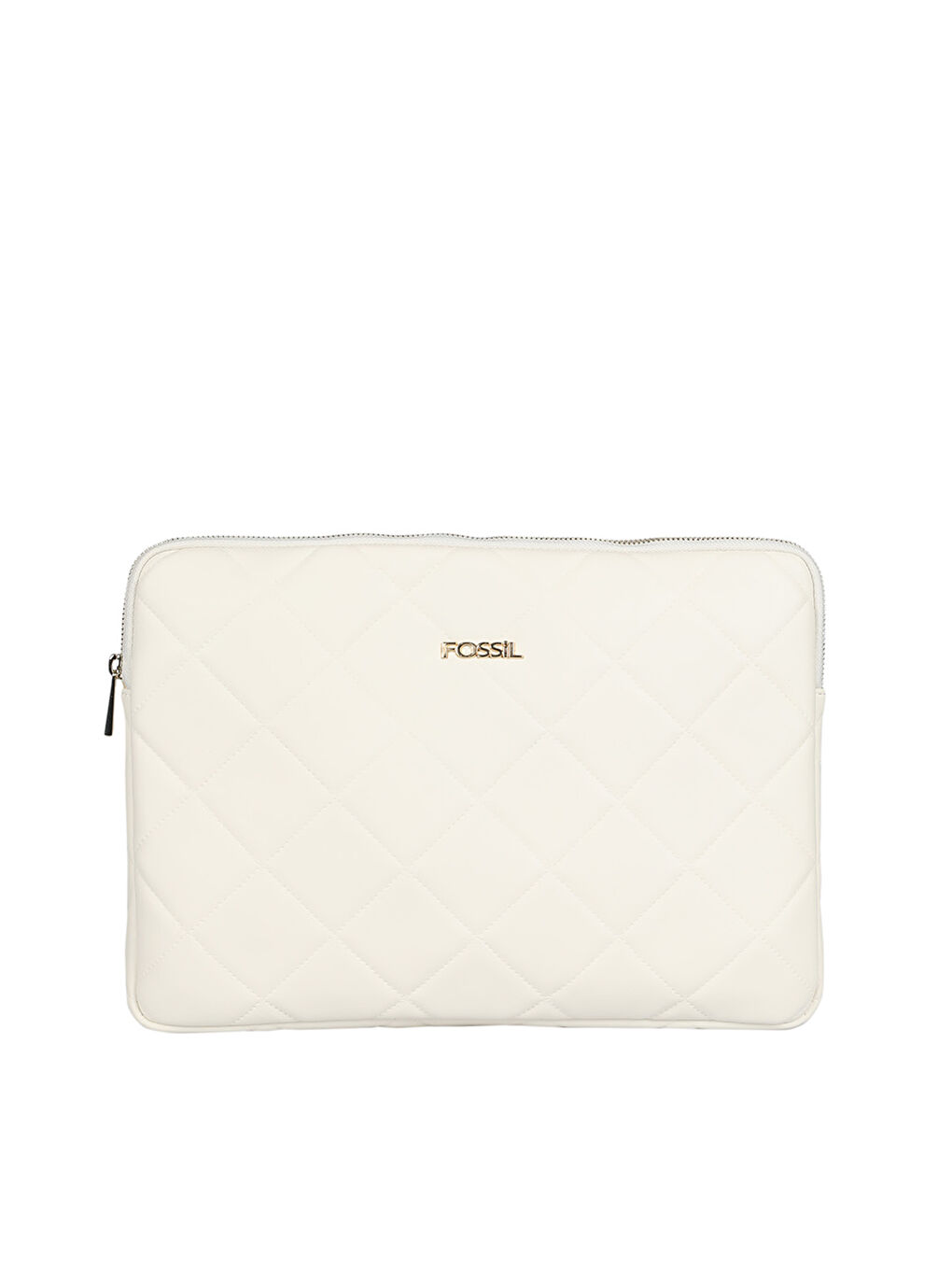 Beyaz Fossil Deri Görünümlü Kadın Laptop Çantası