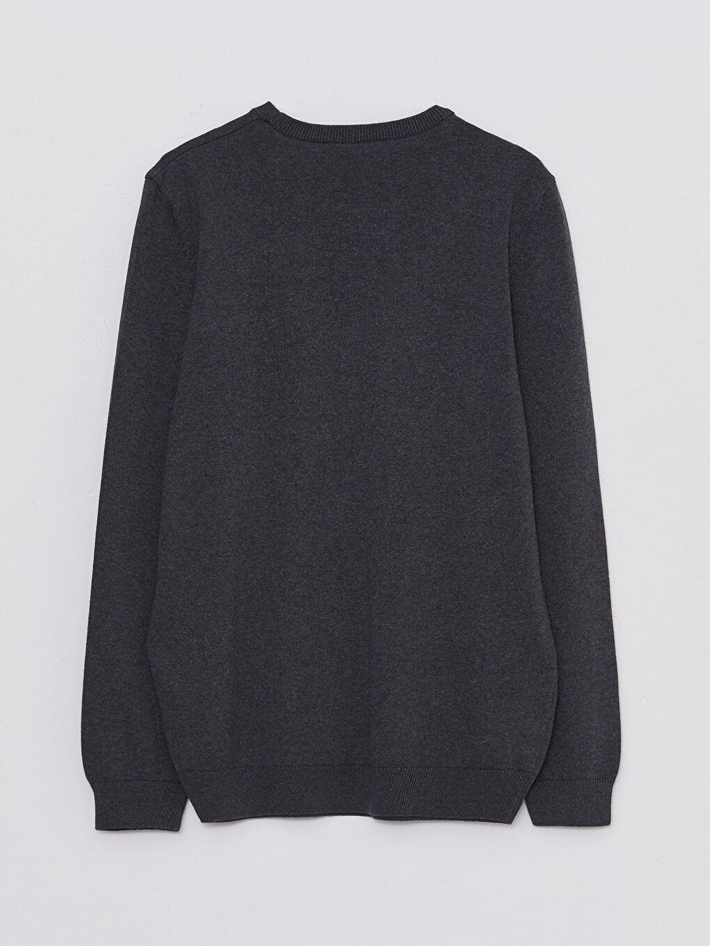 Antrasit Bisiklet Yaka Erkek Triko Kazak-6