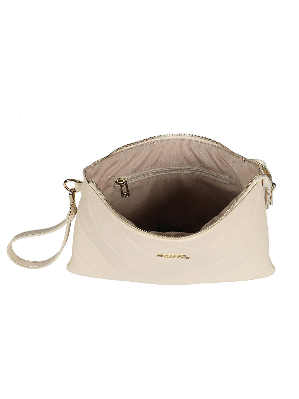 Bej Fossil Deri Görünümlü Kadın El Çantası-3