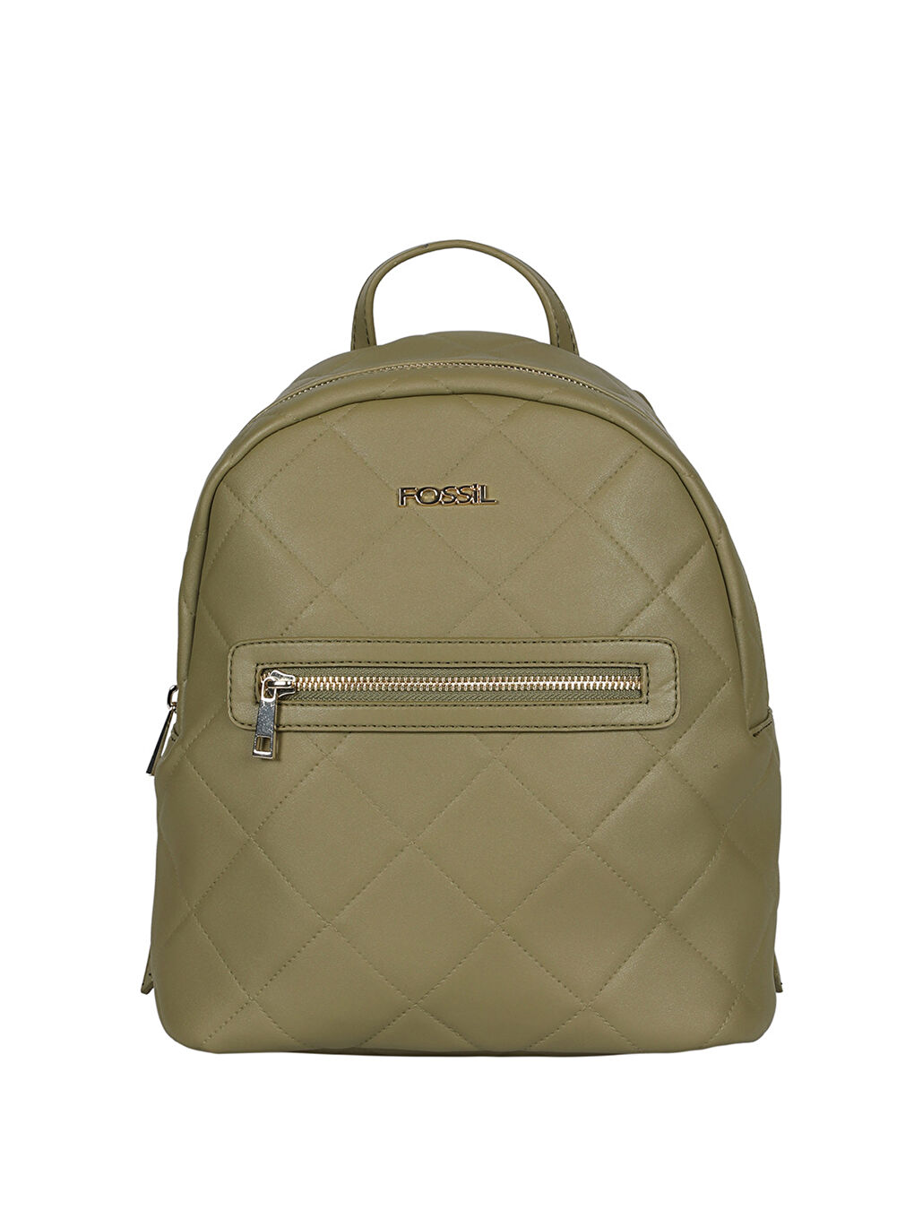 Yeşil Fossil Deri Görünümlü Kadın Sırt Çantası