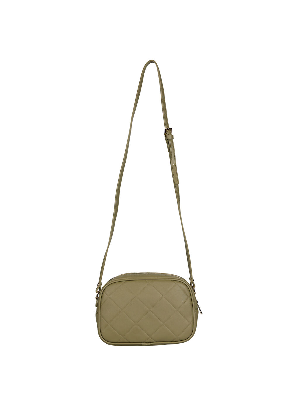 Yeşil Fossil Deri Görünümlü Kadın Çapraz Çanta-2