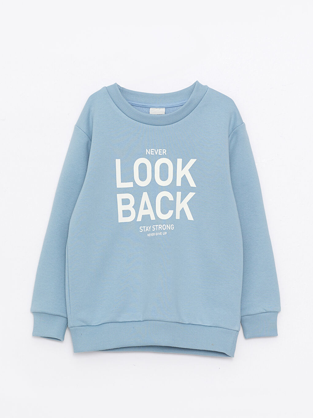 Crew Neck Printed Long Sleeve Boys' Sweatshirt