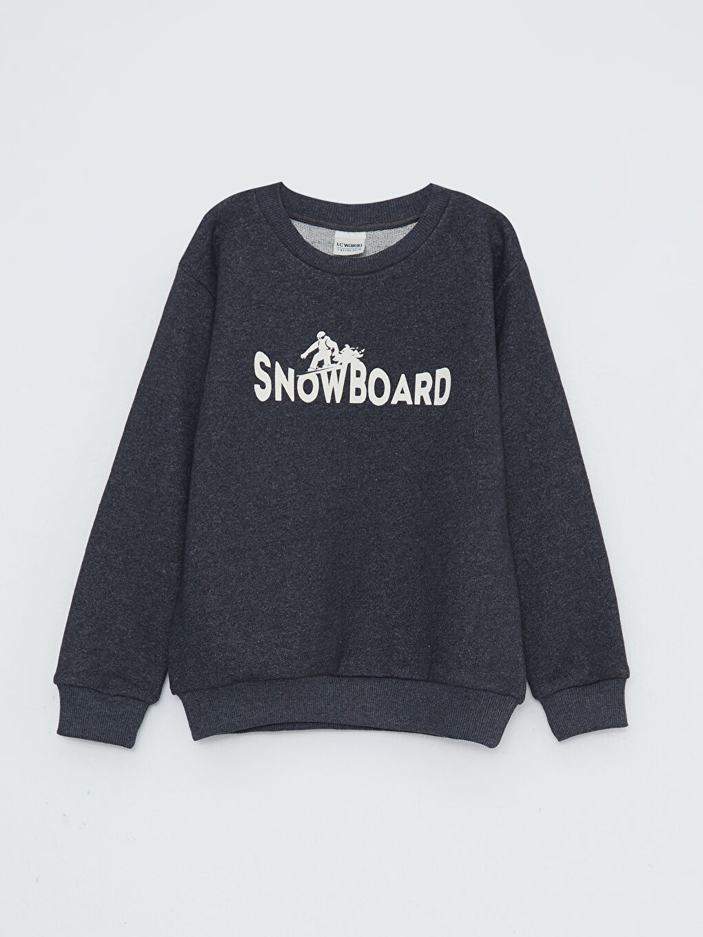 LCW ECO Crew Neck Printed Long Sleeve Boys' Sweatshirt -W2DF48Z4-L8N