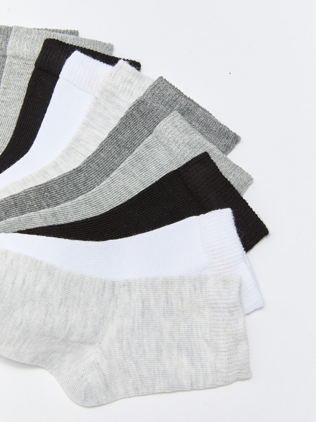 Beyaz Basic Erkek Bebek Soket Çorap 10'lu-2