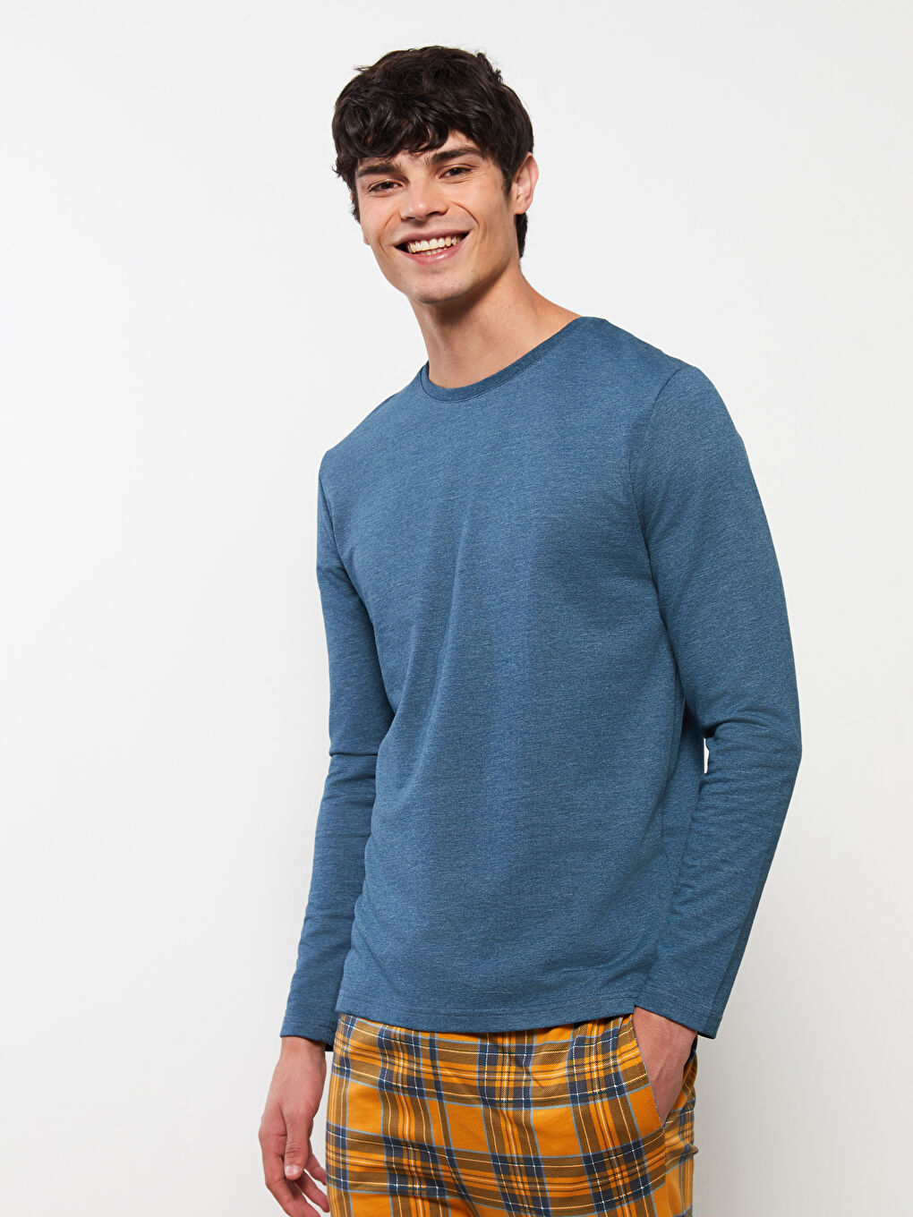 Set de pijama pentru Bărbați, Regular Fit, Carouri-2