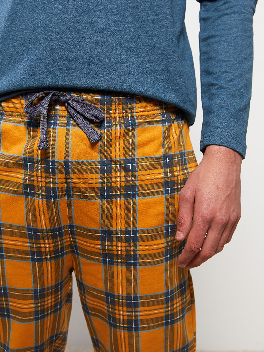 Set de pijama pentru Bărbați, Regular Fit, Carouri-3