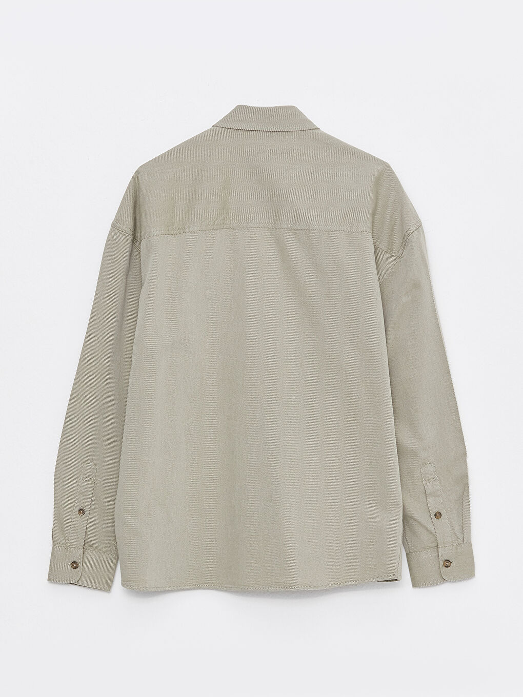 Relaxed Fit Long Sleeve Men's Shirt Jacket-6