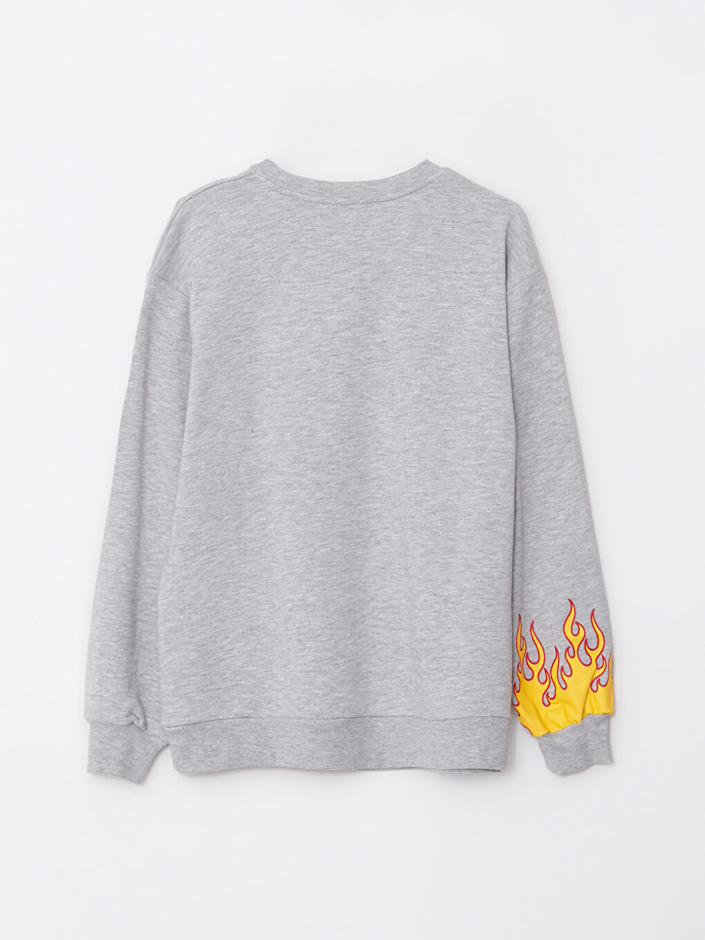 Crew Neck Mickey Mouse Printed Long Sleeve Women's Sweatshirt-5