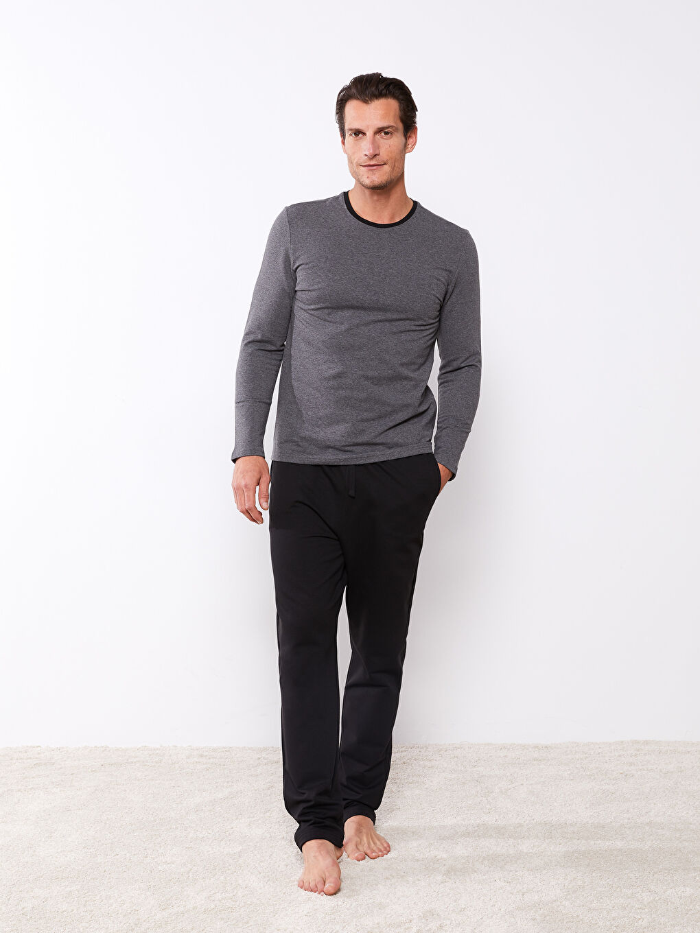 Стандартный крой Полярный Мужской Пижамный комплект-1