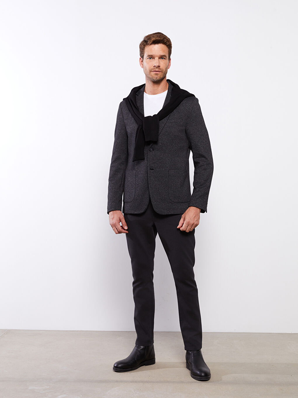 Slim Fit Twill Men's Trousers