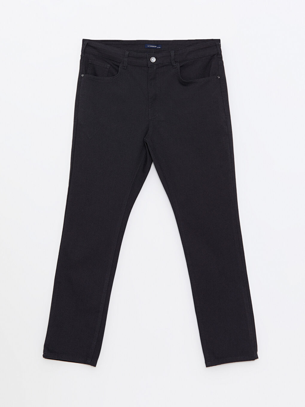Slim Fit Twill Men's Trousers-5