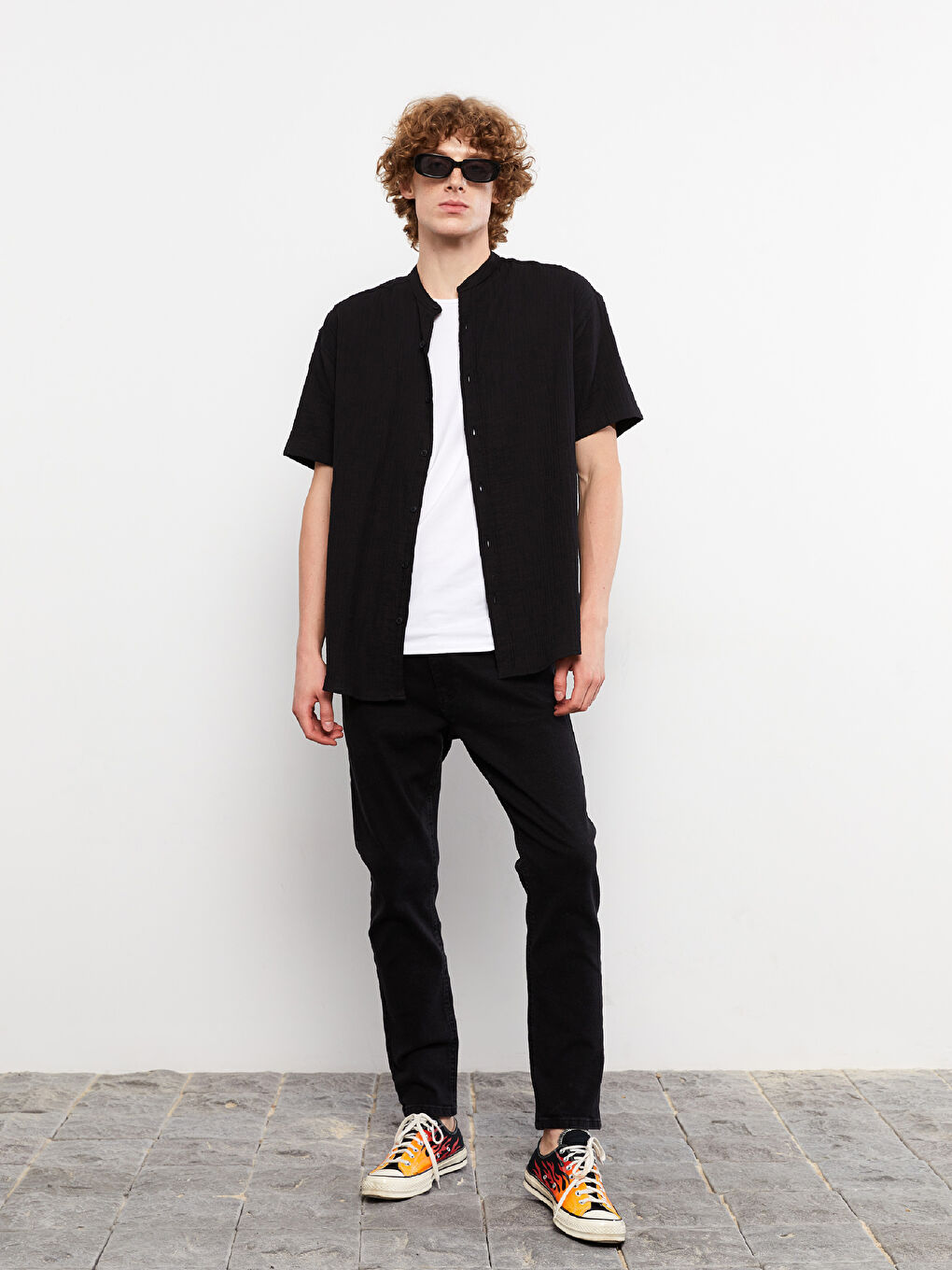 Antrasit Regular Fit Erkek Jean Pantolon-1