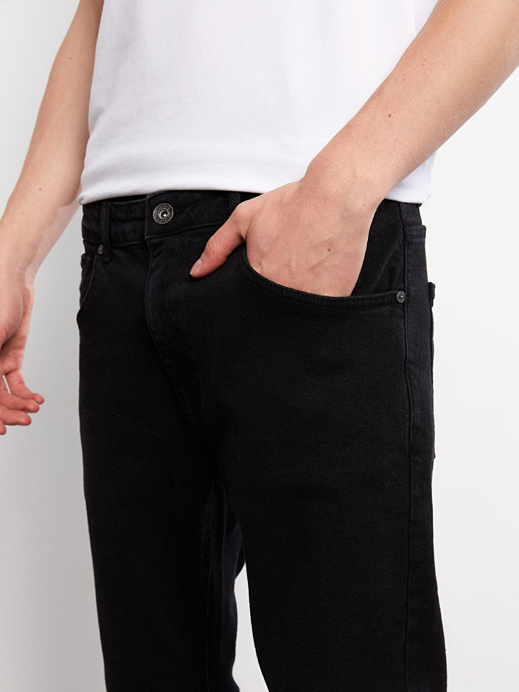 Antrasit Regular Fit Erkek Jean Pantolon-2