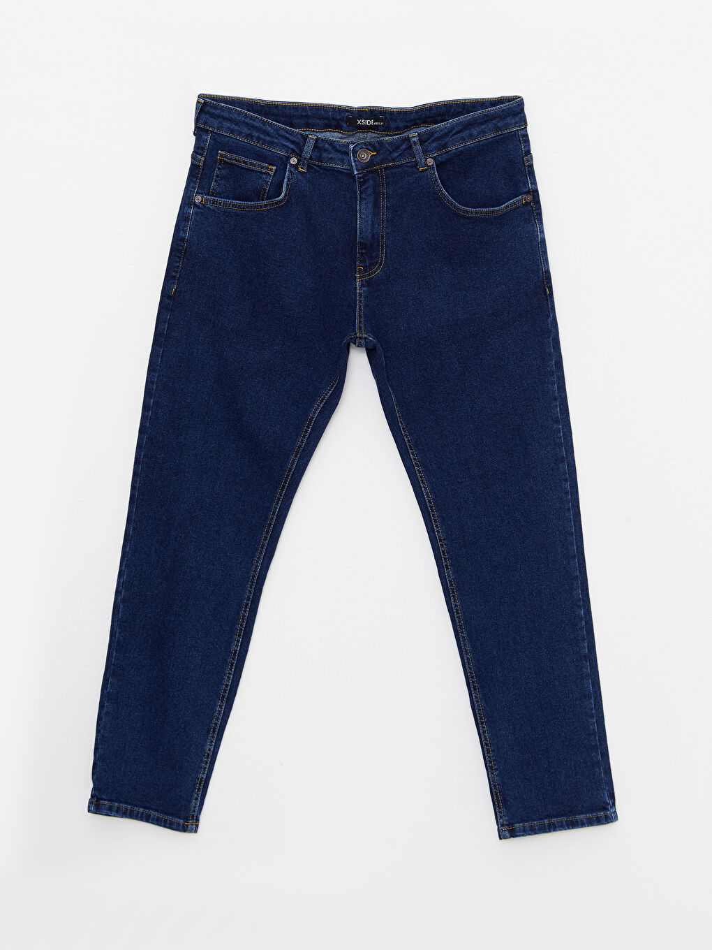 Lacivert Regular Fit Erkek Jean Pantolon-5