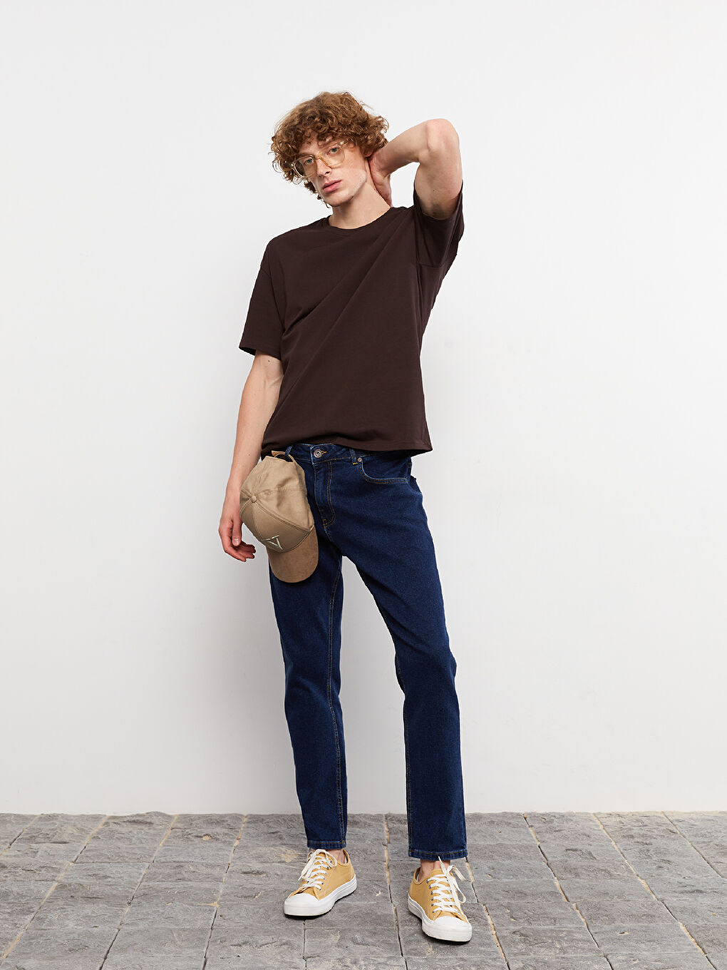 Lacivert Regular Fit Erkek Jean Pantolon