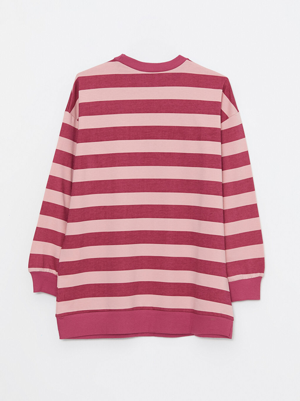 LCW Modest Striped Oversize Women's Sweatshirt Tunic -W2DI66Z8-LHK