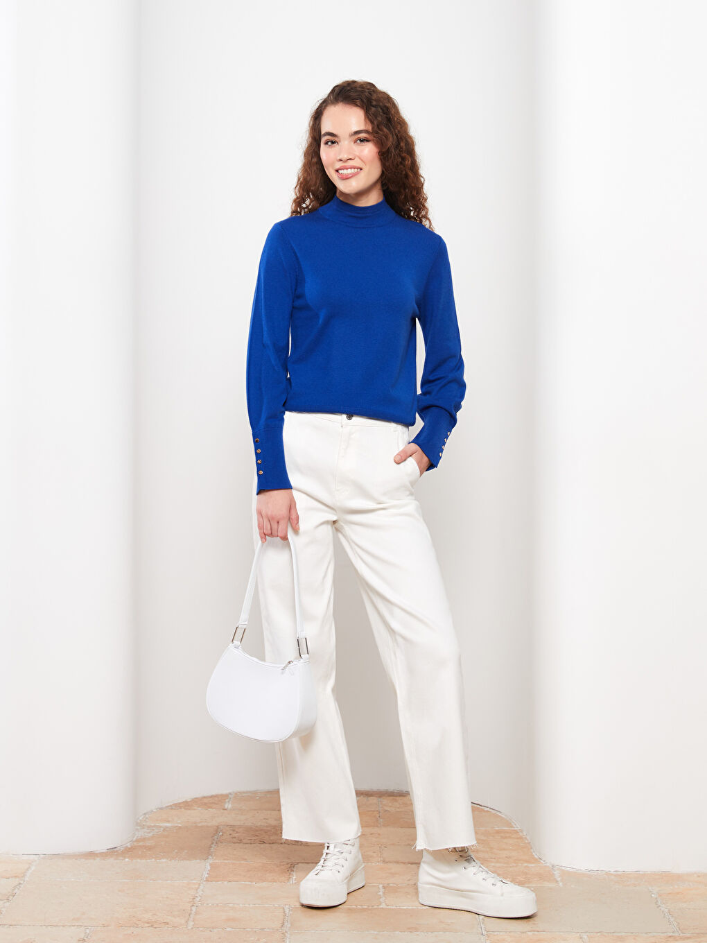 LCW Modest Loose Fit Plain Twill Women's Trousers -W2DI75Z8-RQH