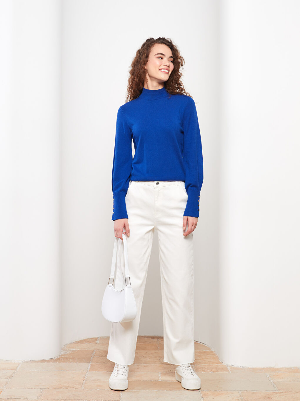 LCW Modest Loose Fit Plain Twill Women's Trousers -W2DI75Z8-RQH