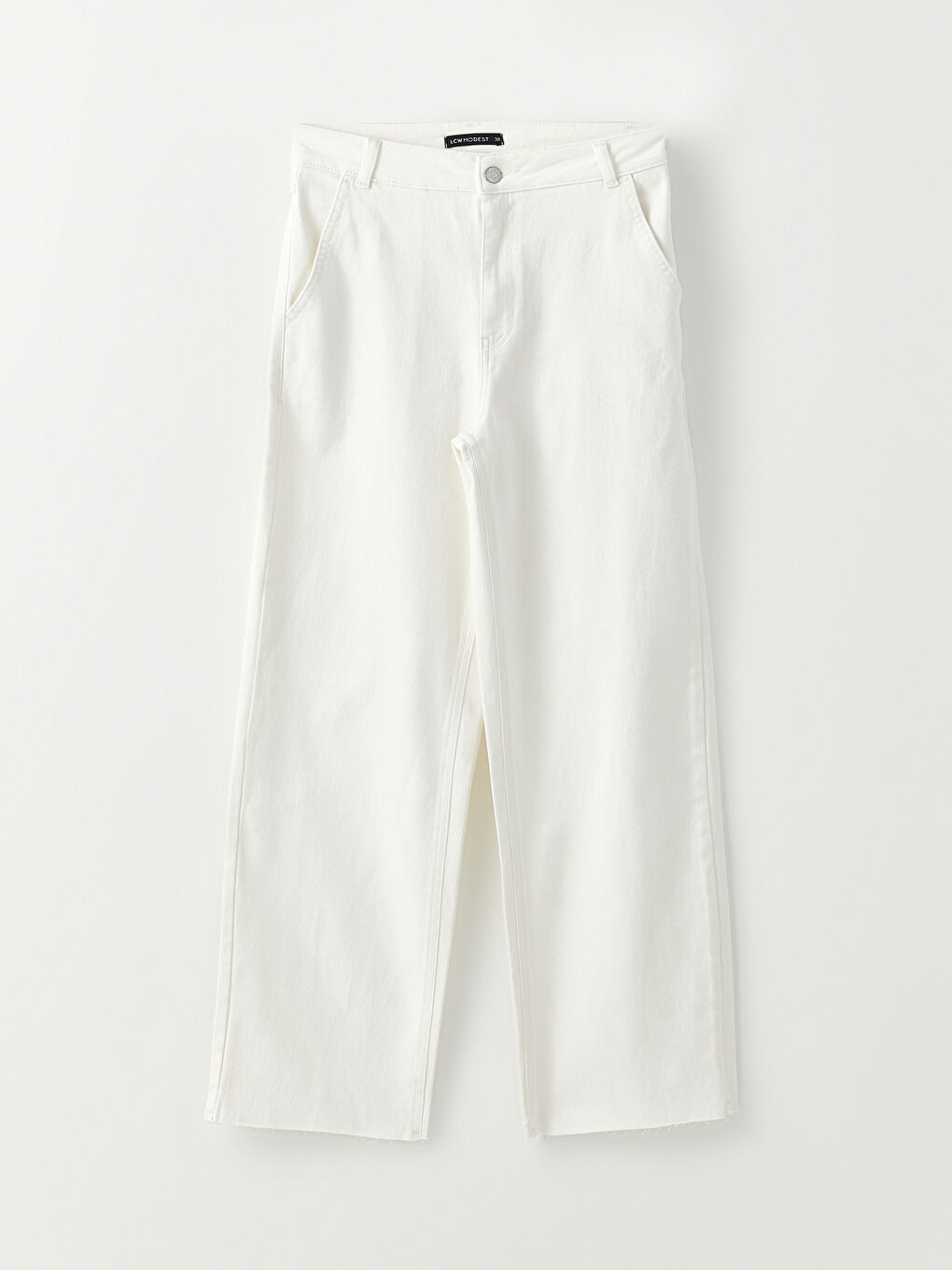 LCW Modest Loose Fit Plain Twill Women's Trousers -W2DI75Z8-RQH