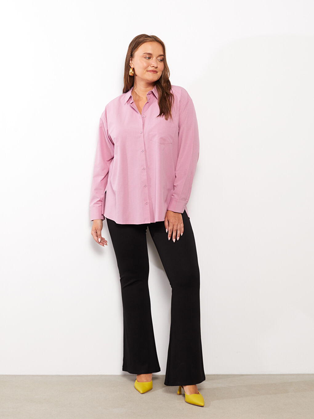 Siyah Kadın Büyük Beden Düz Eşofman Altı