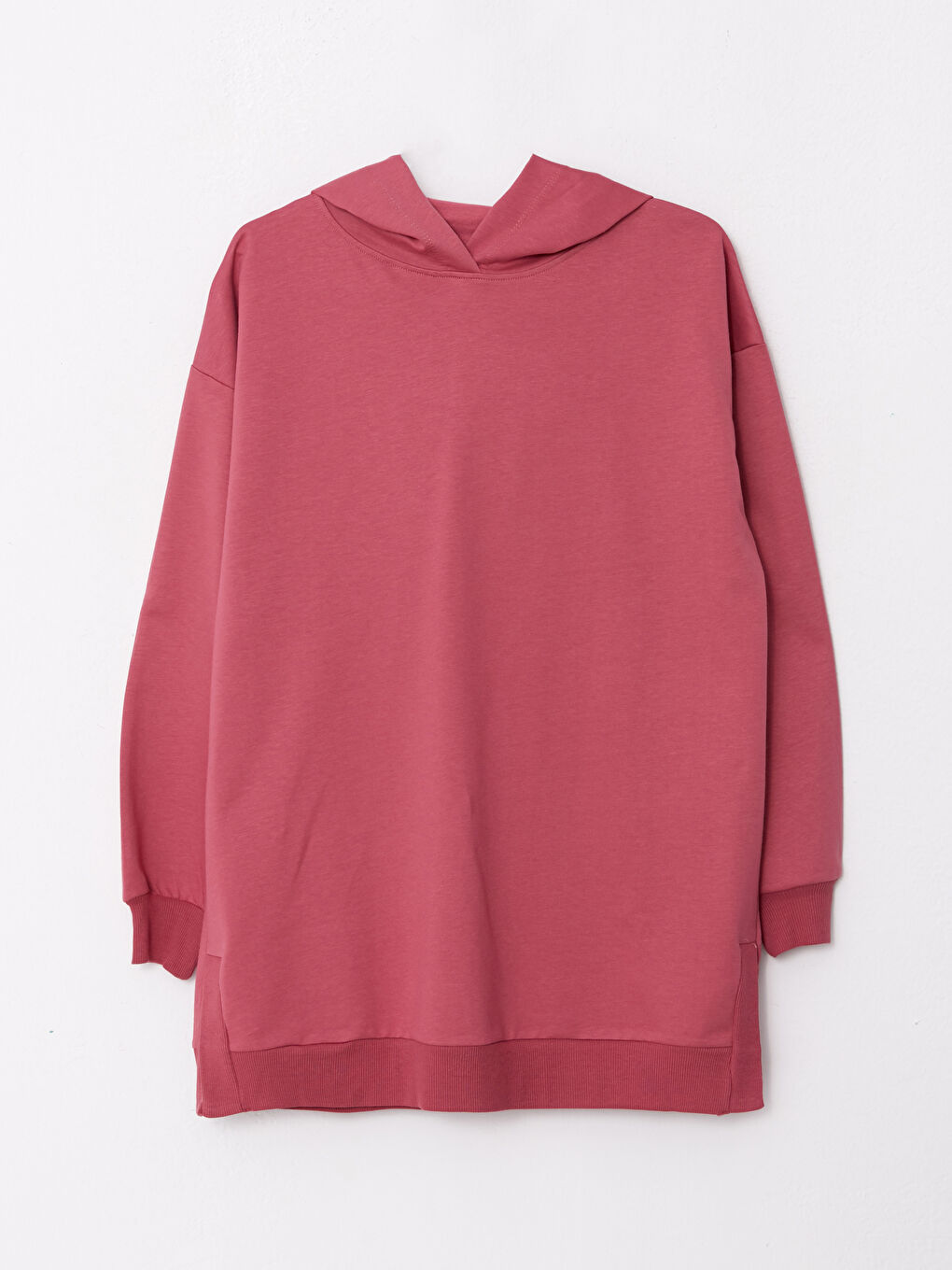 تونيك سويتشيرت كم طويل عادي بكابوش للسيدات-5