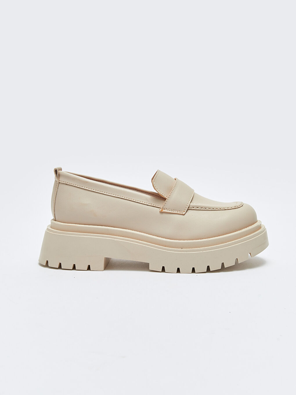 Leather Look Thick Sole Women's Classic Shoes-1