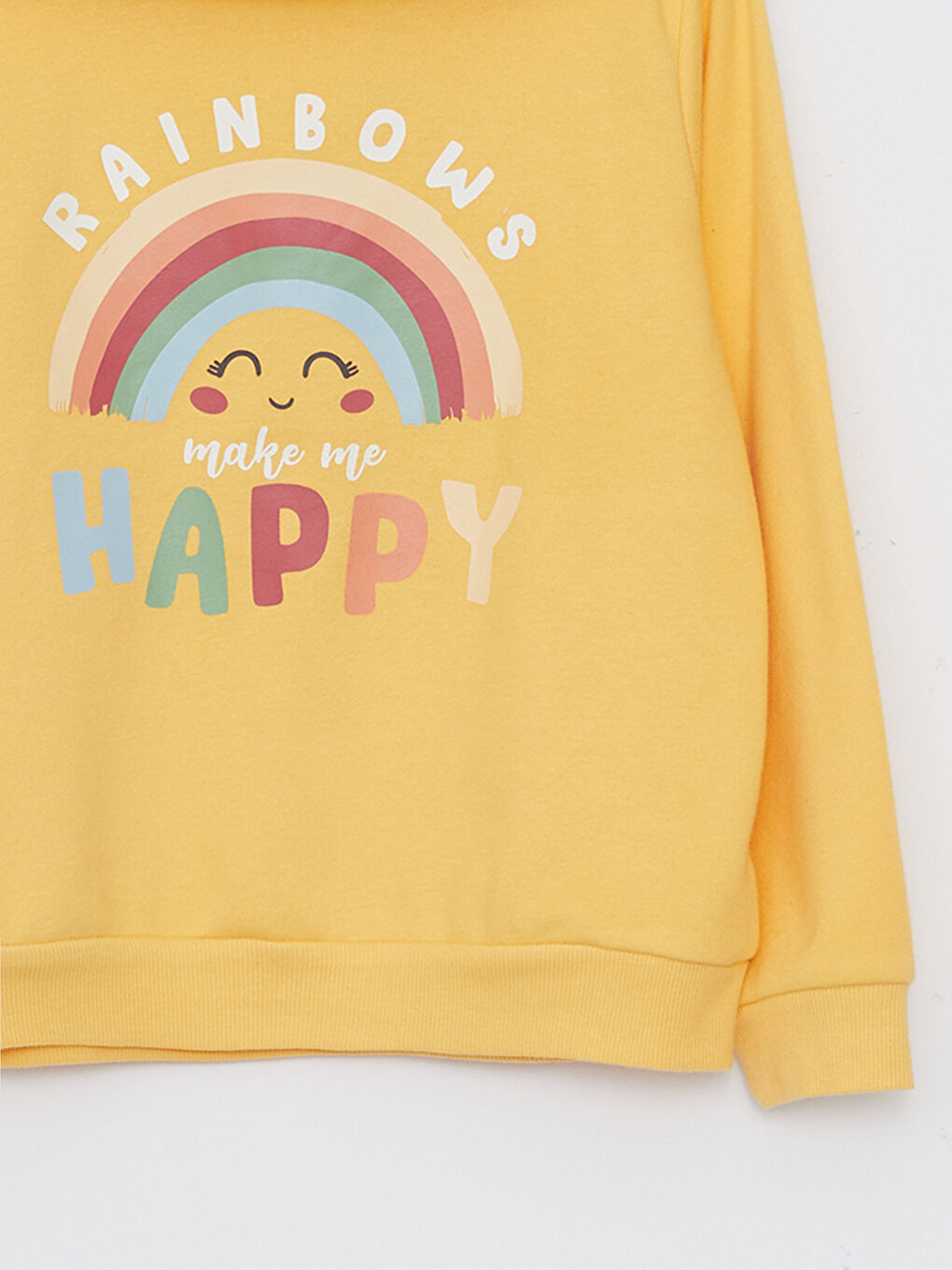 Hooded Printed Long Sleeve Girl Sweatshirt and Tights-4