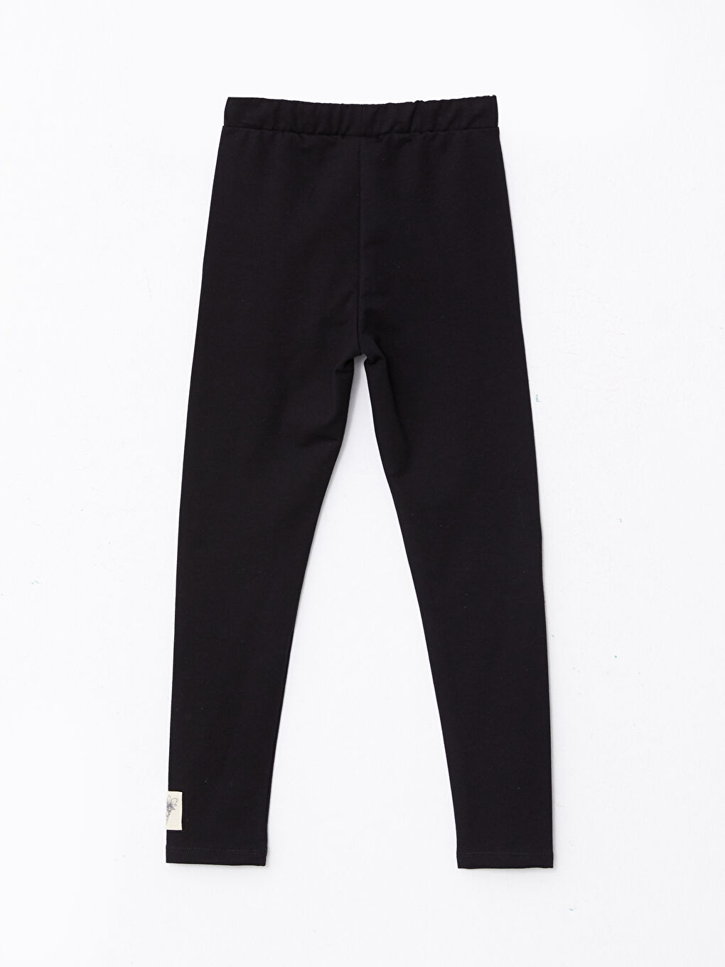 Leggings longs en coton basique à taille élastique pour fille-1